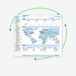 A Signiant dashboard showing file transfer data during the Olympics.