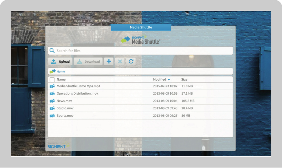 Media Shuttle Share portal